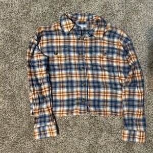 American eagle cropped flannel